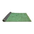 thumbnail image 2 of Ahgly Company Indoor Square Abstract Turquoise Blue Modern Area Rugs, 3' Square, 2 of 4