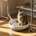 thumbnail image 4 of Long Handle Cat Litter with Fine Mesh Efficient Waste Cleaning Durable for Cats Bathroom, 4 of 5