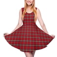 thumbnail image 3 of 2024 Red Plaid Dress Sleeveless Vintage Check Aesthetic Dresses Summer Women Oversized Club Graphic Skate Dress, 3 of 7