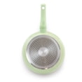 thumbnail image 2 of Gibson Home Pastel 3 Piece Aluminum Nonstick Ceramic Frying Pan Set in Mint, 2 of 4