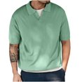 thumbnail image 1 of Camisas de hombre hoksml con botones, secado rápido, informales, con solapa y cuello, camisetas de golf, camisetas de colores lisos, cómodas, camisetas de verano, liquidación, 1 of 4