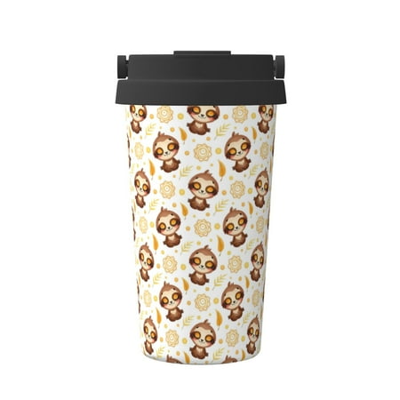 

Junzan Sloth Yoga for Stainless Steel Vacuum Insulated Tumbler - Reusable Insulated Cold Brew Iced Coffee Cup Thermos -Gifts for Women Men Him Her