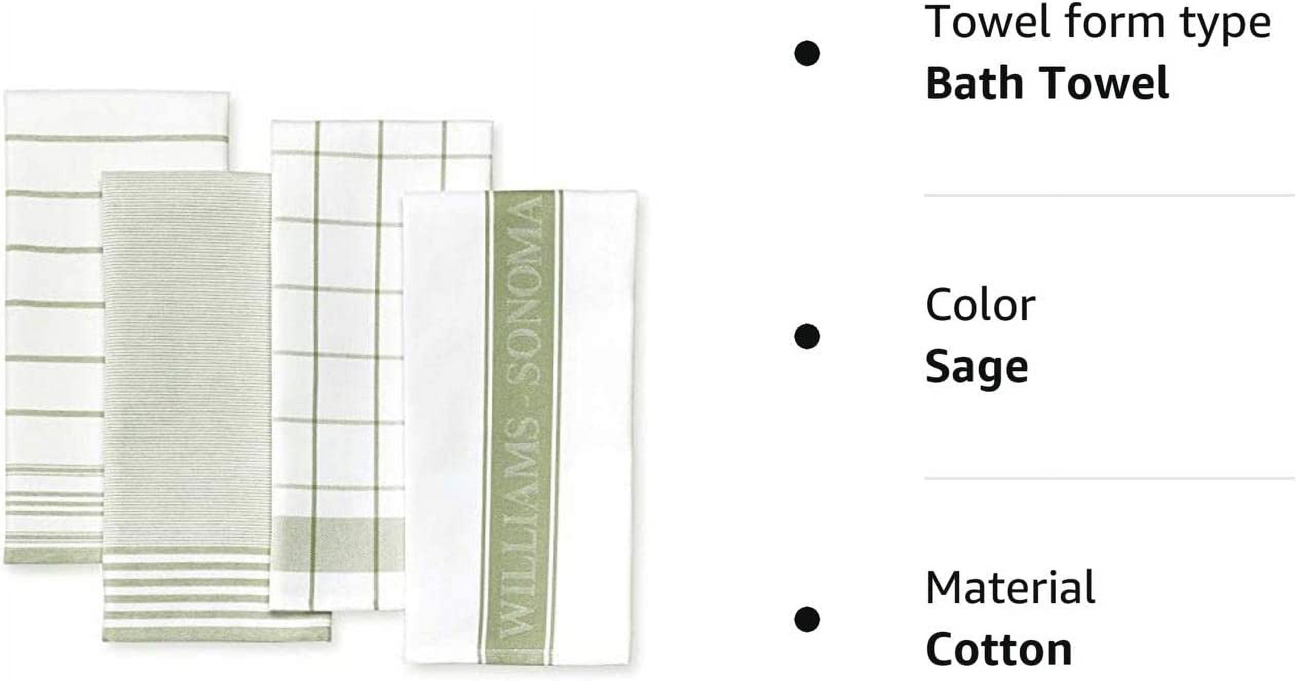  Williams-Sonoma All Purpose Pantry Towels, Set of 4, Sage Green  : Home & Kitchen
