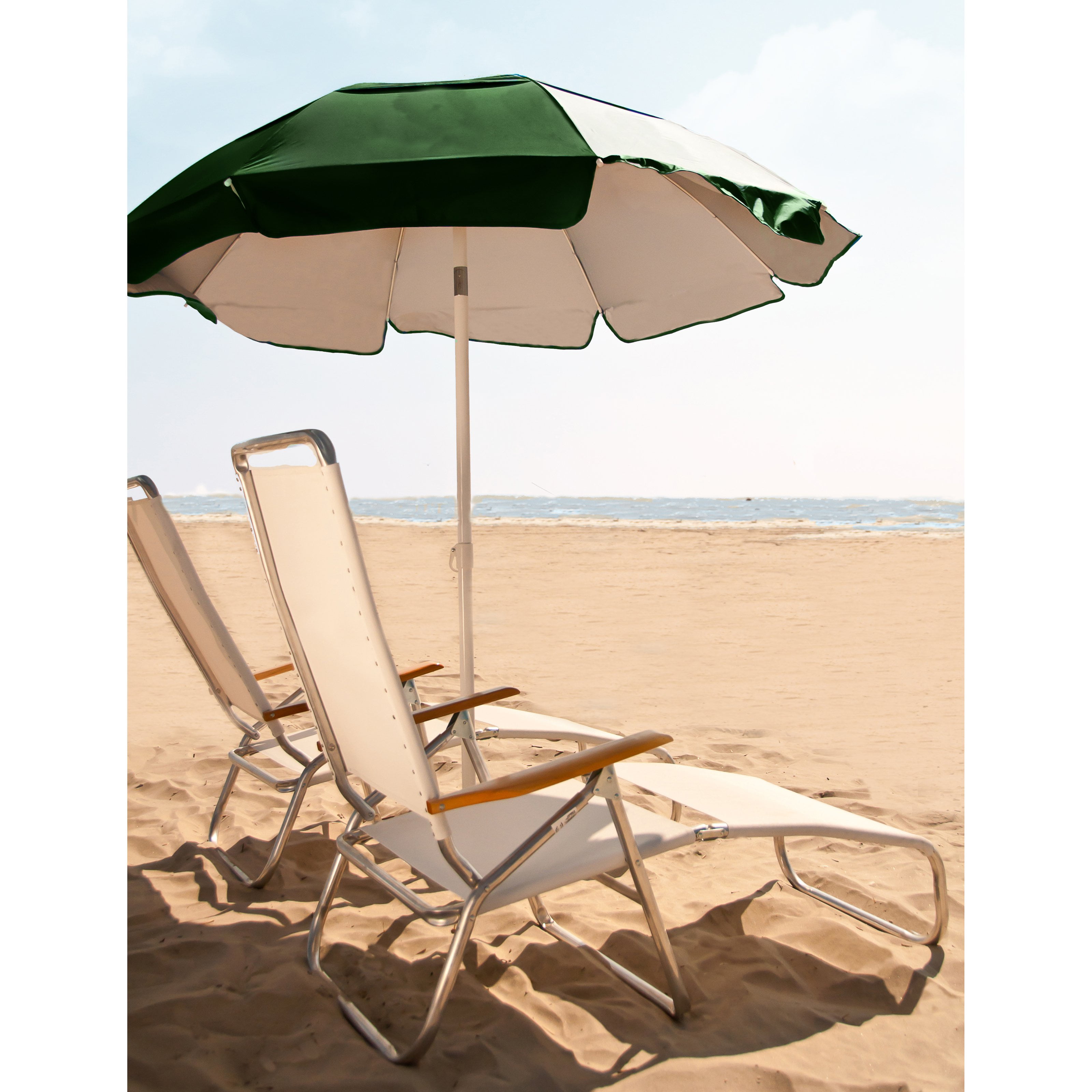 Frankford Umbrella 6 Ft Solar Reflective Beach With White Frankford Umbrella 6 Ft Solar Reflective Beach With White Aluminum Pole Tilt Pacific Blue Outside