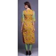 thumbnail image 4 of Bimba Kurti Droit Imprimé Décontracté Manches 3/4 Robe Longue Kurta pour Femmes, 4 of 6