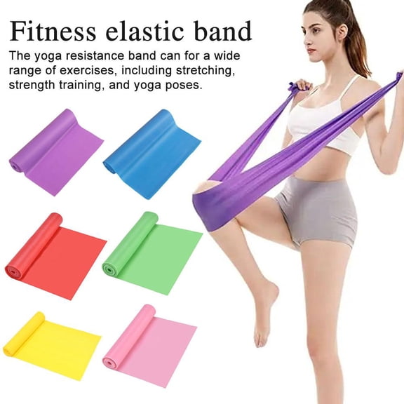 QHUDLV 1pcs Fitness Elastic Resistance Bands training Gym sport resistance Workout X7F2 bands yoga Equipmen Stret Pilates