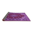 thumbnail image 2 of Ahgly Company Indoor Round Medallion Purple Traditional Area Rugs, 5' Round, 2 of 4