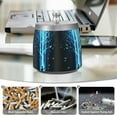 thumbnail image 6 of Yayeee Ashtray with Lid for Cigarette Smokeless Stainless Steel Home Ash Holder, Blue Tree, 6 of 7