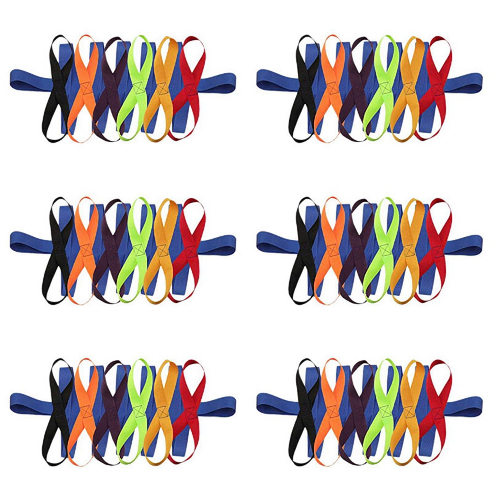 6X Children's Walking Ropes for Preschool Daycare School Kids Outdoor Colorful Handles for Up to 12 Children 2 Teachers,6 x safety rope,multicolor
