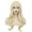 Light Blonde, variant on RightOn Blonde Wig Long Wavy Wig with Bangs Women Synthetic Wig Long Wig Light Blonde Wigs for Cosplay Costume Party with Hairnet