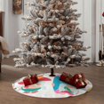 thumbnail image 4 of Xecao Gnomes Summer Pattern Christmas Tree Skirt Round Xmas Tree Mat Base Cover for Holiday Home Decorations-30", 4 of 6