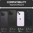 thumbnail image 4 of LotFancy Clear Case for iPhone 14, Transparent TPU Phone Case Cover with 3 Glass Screen Protectors, 4 of 10