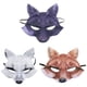 thumbnail image 1 of KAKOWELY 3 máscaras de zorro de media cara, máscara de EVA para disfraz de cosplay, 1 of 5