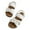 A-White496, variant on Summer Girls Open Toe Sandals Suede Sole Comfortable Casual Hook And Loop Floral Sandals For Kids 3-11 Years Versatile Shoes