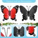thumbnail image 3 of Hierro Jardín Mariposa 3D Mariposa Adornos Pequeño Metal Mariposa Arte Pared Colgante Decoración Con Gancho Muyoka Hogar, 3 of 6
