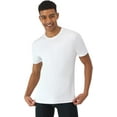 thumbnail image 2 of Hanes Men's Moves Mesh T-Shirt, X-Temp Moisture-Wicking Tee, White Or Black/Grey, 3-Pack, 2 of 4