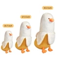 thumbnail image 2 of Almohada de peluche con forma de melocotón, gato, plátano y pato, 90 cm, color blanco, 2 of 7