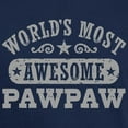 thumbnail image 3 of CafePress - World's Most Awesome Pawpaw Dark T Shirt - Men's Classic Graphic Cotton T-Shirt, 3 of 4