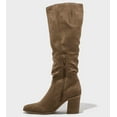 thumbnail image 3 of Faux Suede Taupe Women's Junie Tall Knee High Boots 5.5, 3 of 3