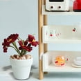 thumbnail image 3 of Casa De Muñecas A Escala 1:6, Accesorios De Flores De Margarita En Maceta, Mini Adornos Blancos+Casa De Muñecas Escena De Flores En Maceta Adornos De Dormitorio Suministros De Paisaje Blanco Macarena  none, 3 of 8