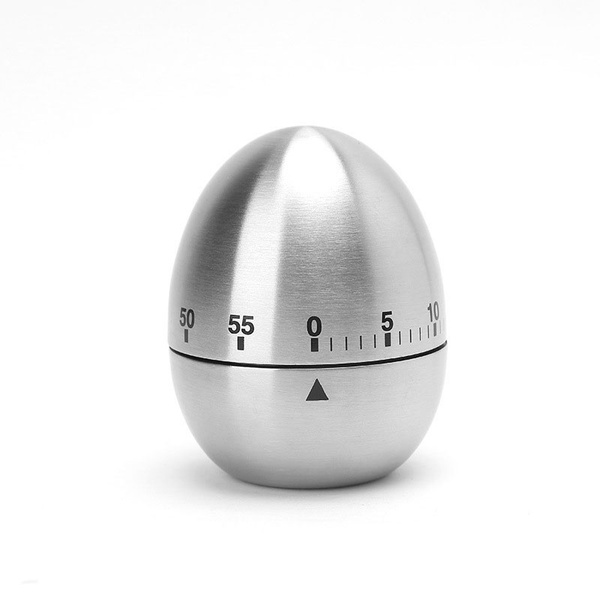 Egg Shaped Kitchen Egg Timer Metal Timer with Loud Alarm Kitchen