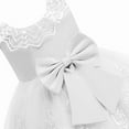 thumbnail image 6 of Baby Girls Lace Dress Baptism Christening Bowknot Wedding Birthday Party Dress, 6 of 6