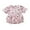 Pink, variant on Bagilaanoe Newborn Baby Girl Easter Rompers Flower Print Short Sleeve Bodysuits 3M 6M 12M 18M Infant Summer One Piece Jumpsuit