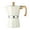 White, variant on Hariumiu Moka Pot Espresso Maker Easy to Clean Stovetop Coffee Percolator Aluminum Italian Design Cuban Coffee Maker for Rich Flavor