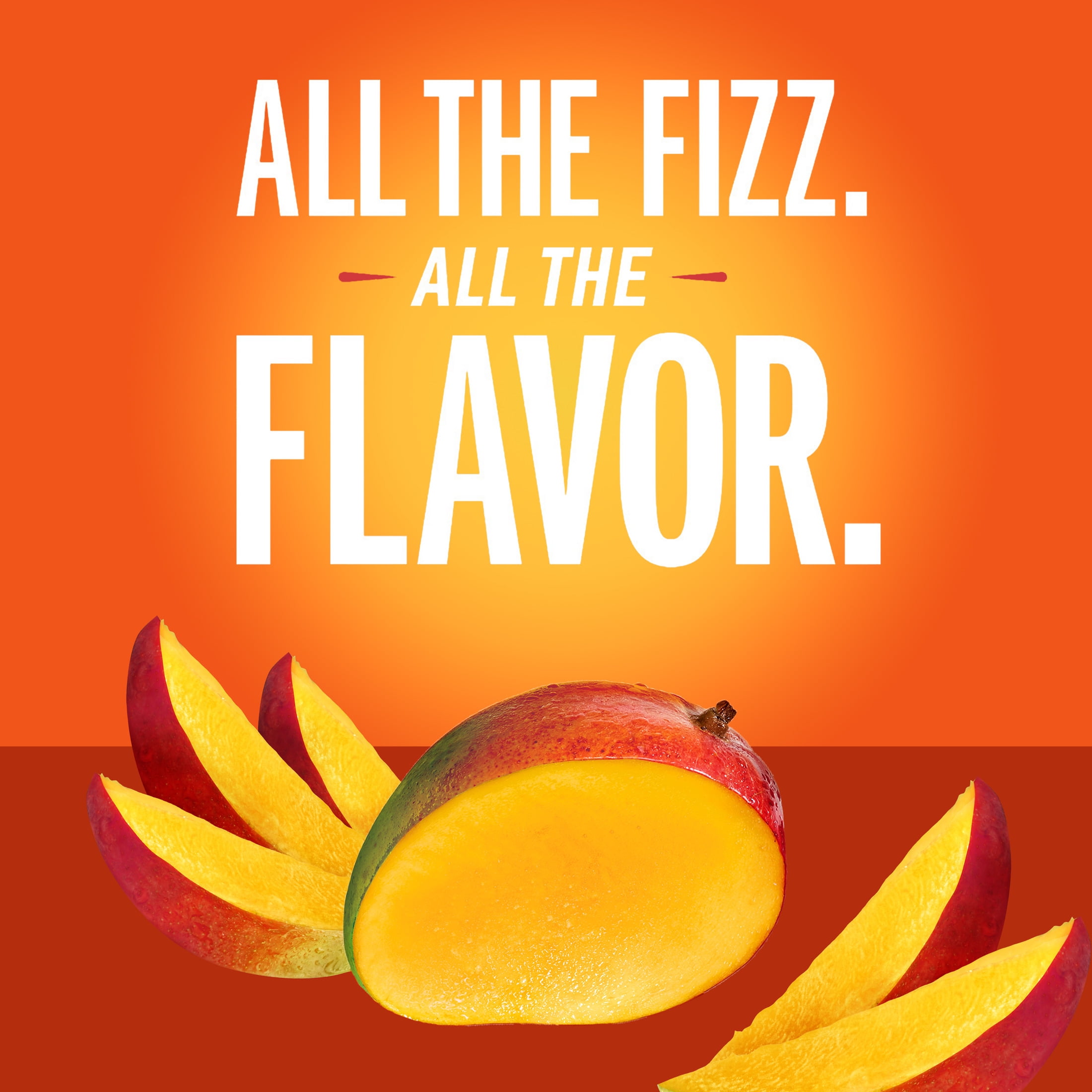 (9 pack) IZZE Sparkling Mango Juice Beverage, 8.4 Fl Oz Can