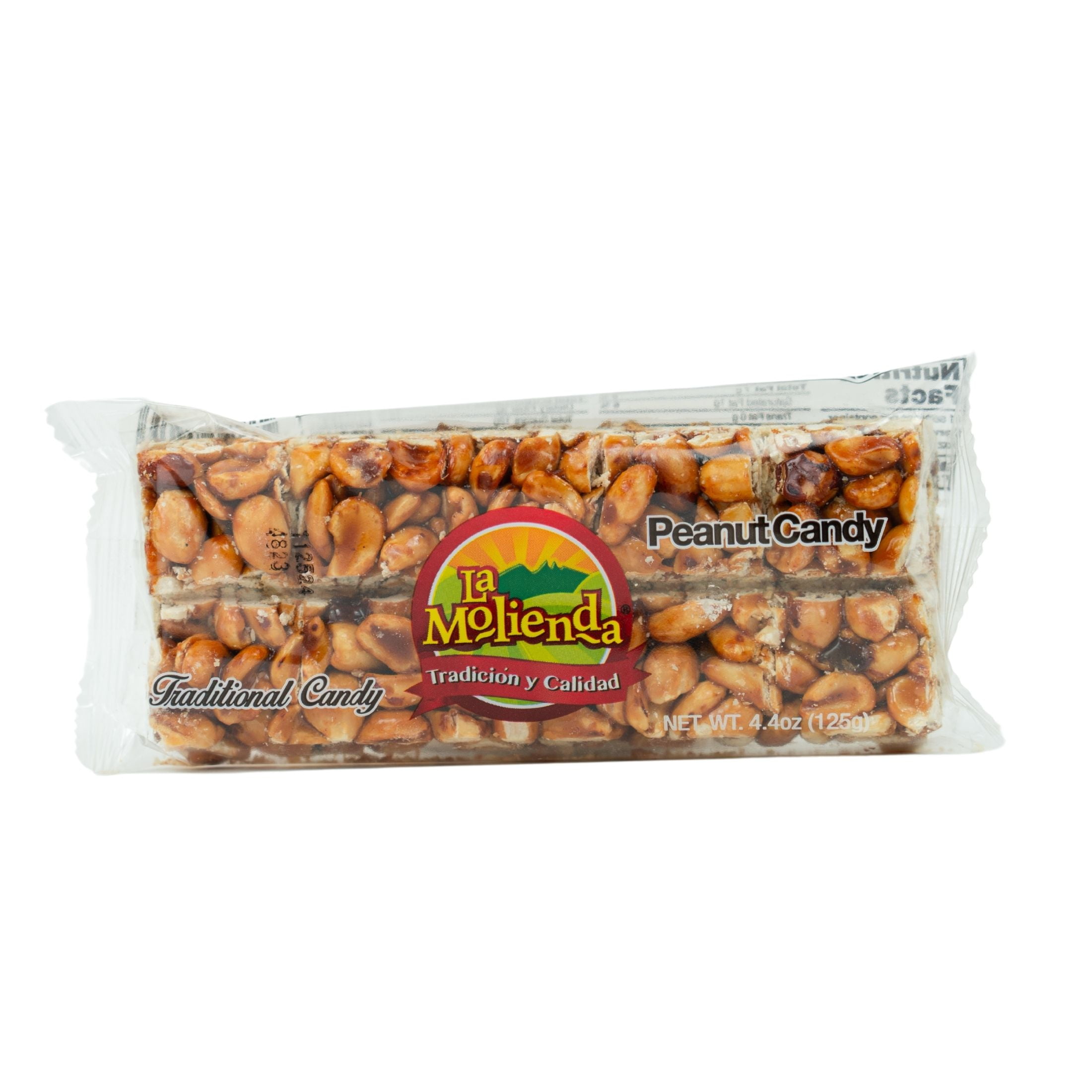 (4 pack) La Molienda Peanut Bar, Mexican Traditional Nut Treat, Energy Boosting, 4.4 oz