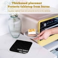 thumbnail image 6 of Black Pot Holders for Kitchen Heatproof Potholder, 4 Pack Funny Letters Please Remove Your Shoes Hot Pads Multipurpose Oven Pads Cloth Potholders Trivet for Cooking and Baking, 6 of 8