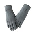 thumbnail image 1 of Guardurnaity 1 par de guantes portátiles de calentamiento de invierno guantes gruesos de terciopelo suave para pantalla táctil manoplas guantes y mitones Gris, 1 of 6