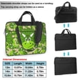 thumbnail image 2 of ZICANCN Laptop Case 15.6 inch, Animals Green Triceratops Dinosaur Work Shoulder Messenger Business Bag for Women and Men, 2 of 7