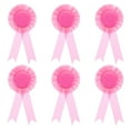 thumbnail image 1 of Unique Bargains Blank Award Ribbon, Ribbon Honorable Prize Recognition Ribbon, Pink 6Pcs, 1 of 5
