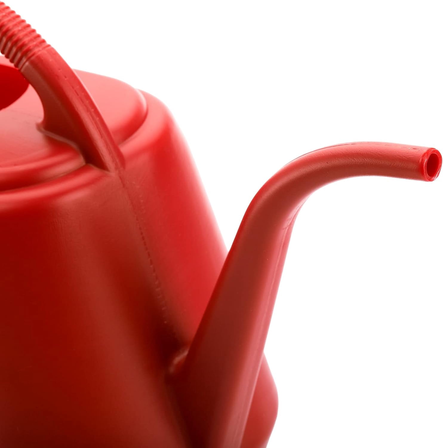 1-Gallon Plastic Watering Can with Comfortable Handle, Garden Cans Long Spout for Indoor Outdoor Plants, Burnt Red