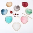 thumbnail image 4 of Manicure Palette Smooth Surface Golden Rim  Edge Good Firmness DIY Japanese Style Heart-shaped Nail Display Board Female Supply, 4 of 6