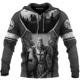 thumbnail image 4 of Sudadera con capucha de los Caballeros Templarios para hombre, sudadera de gran tamaño con estampado 3D, nueva moda 2024, chaqueta holgada, jersey, ropa de calle informal con capucha, 4 of 4