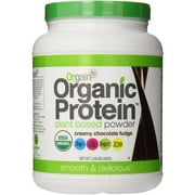 Orgain Organic Plant Based Protein Powder, Chocolate, 2.05 Lb, 20 Servings