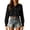 Black 02, variant on T Shirts for Women Solid Collared Button Down Long Sleeve Shirt, Puff Cuff Casual Blouse, Western Style Full Button Top Plus Size Tops for Women