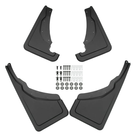 Unique Bargains Front Rear Car Mud Flaps Splash Guards Fit for Ford Bronco Sport PP Black 1 Set