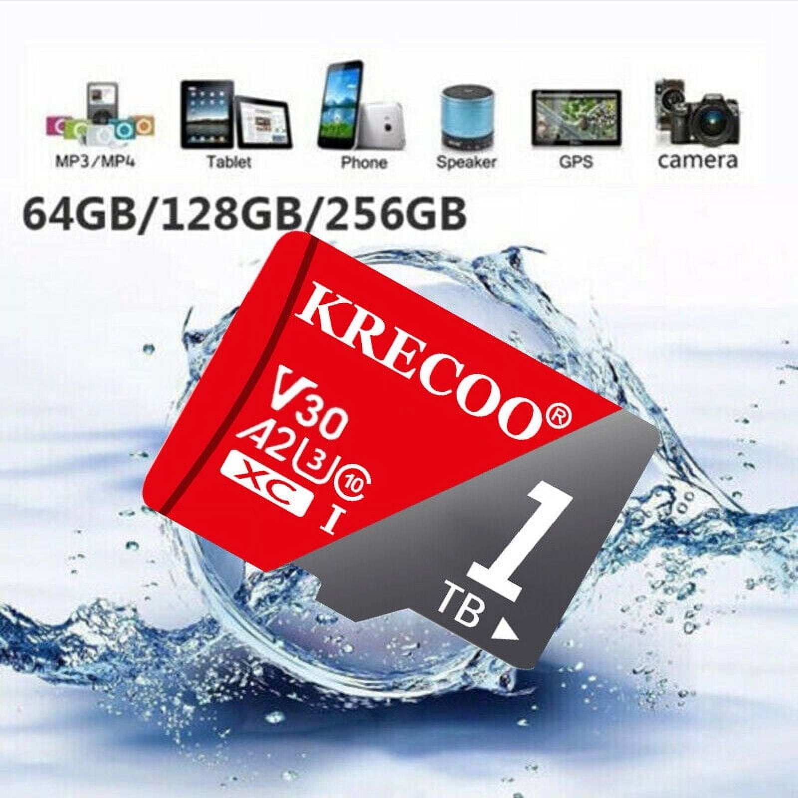 Micro SD Card 256GB Class 10 Micro SD Memory Card TF Adapter Lot