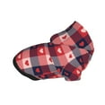 thumbnail image 2 of Cauagu Heart Plaid Pattern Winter Pet Hoodie Sweatshirts- Dog Hoodie Sweater with Leash Hole - Cute Dog Hoodie - Pet Clothes Puppy Cat Custume -Medium, 2 of 8