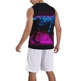 thumbnail image 2 of Sikiie Futuristic Purple Panther A、 Basketball Jersey Reversible Men's Mesh Athletic Sports Shirts Training Practice S-4XLSmall, 2 of 6