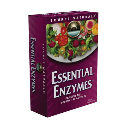 Essential Enzymes 500 mg Blister Source Naturals, Inc. 30 Caps