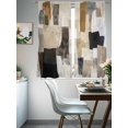 thumbnail image 4 of Modern Black Brown Sheer Curtains 63 Inch Length 2 Panels Set, Abstract Oil Painting Art Voile Window Treatment Rod Pocket Curtains Sheers Drapes for Bedroom/Living Room/Kitchen 52x"63"x2, 4 of 7