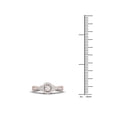 thumbnail image 4 of 1/3Ct TDW Diamond 10k Rose Gold Halo Vintage Style Engagement Ring (I-J, I2), 4 of 4