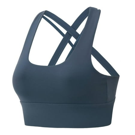 

Xinhuaya Women Bras Adjustable Back Cross Sport Bras Running Vest Bra Shockproof Gym Brassiere Push Up Sportswear