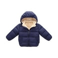 thumbnail image 4 of XADYUY Girls Winter Coats Size 8-12 Winter Fleece Lined Puffer Jacket Girls Warm Lightweight Kids Coat Quilted Zipper Winter Jacket for Toddler Boys,9-10Years,Navy, 4 of 4