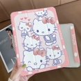 thumbnail image 1 of Kawaii Sanrio Hello Kitty Ipad Protective 2021 Anti-fall Three-Fold Cute Cartoon Protective Case Plus Pen Slot Toy Gift for Girl, 1 of 7