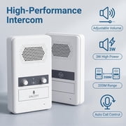 CCNZZITSHT Wireless for Home, 656ft Long Range House Intercom System, Room to Room Intercom, Counter Window Intercom System